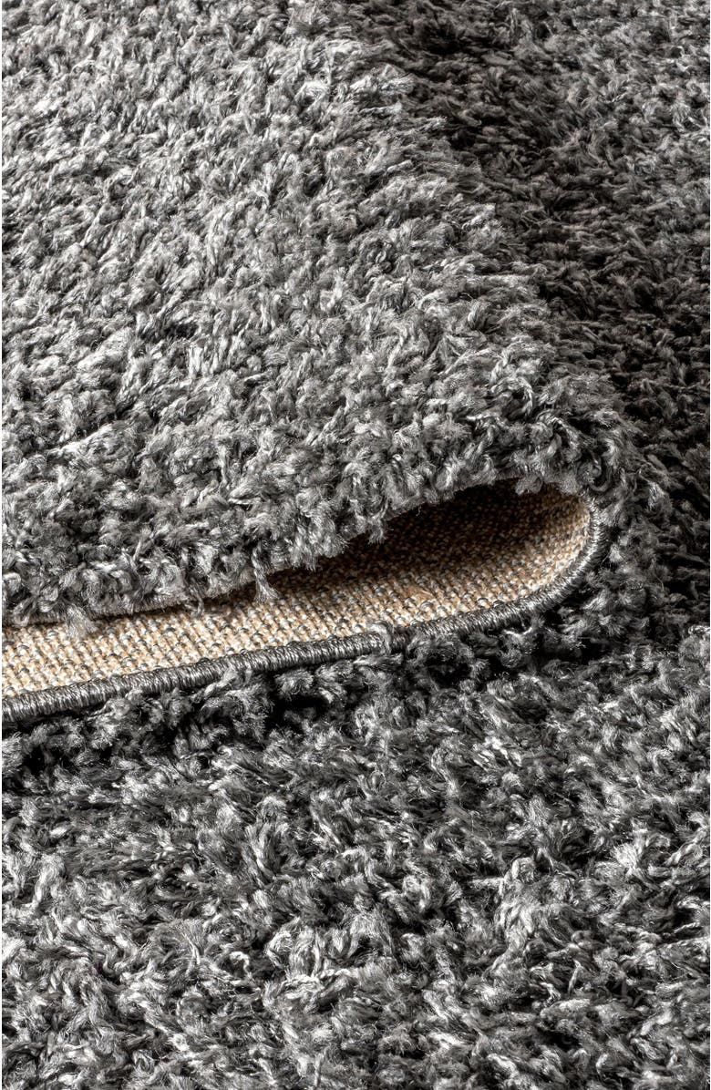 JONATHAN Y Mercer Shag Plush Area Rug, Alternate, color, Charcoal