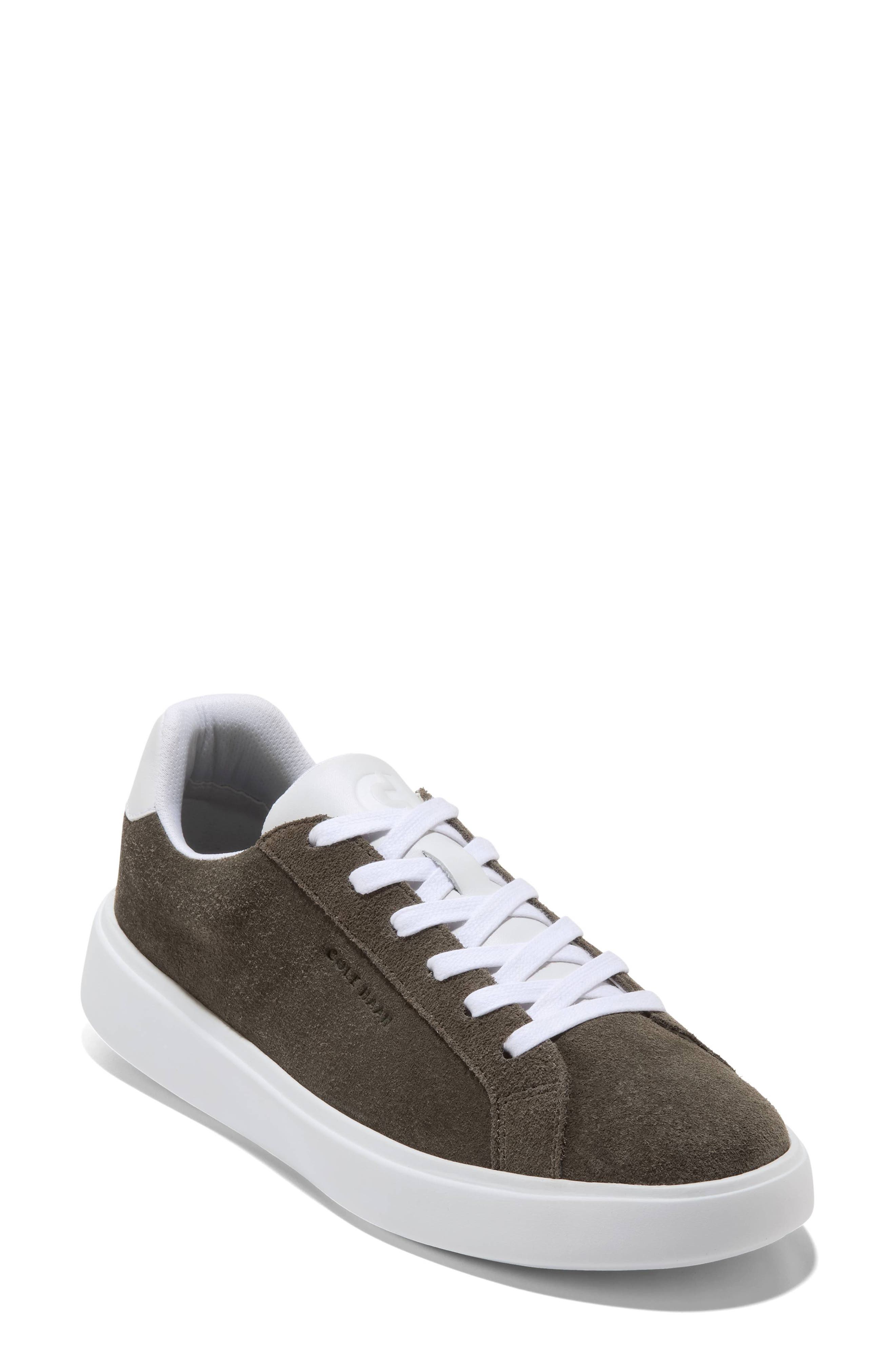 DEEP OLIVE SUEDE/WHITE LEATHER