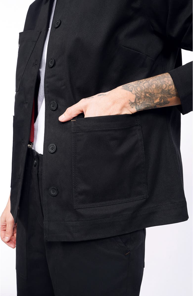 WILDFANG The Essential Cotton Twill Utility Jacket, Alternate, color, Black