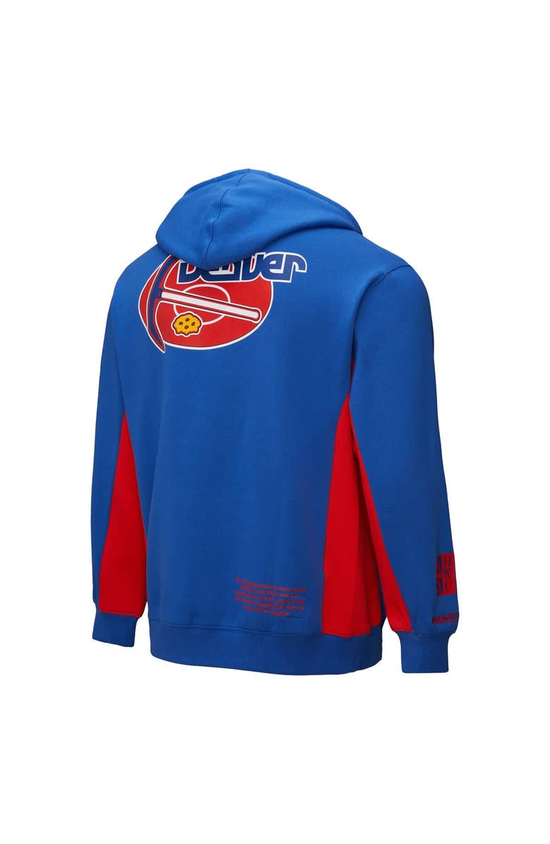 Mitchell & Ness Men's Mitchell & Ness Royal Denver Nuggets Hardwood Classics Team Origins Fleece Pullover Hoodie, Alternate, color, Royal