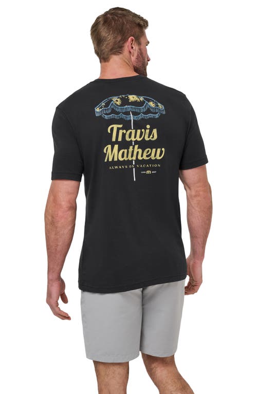 Travismathew Vacation Home Graphic T-shirt In Black