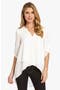 Asymmetrical Wrap Hem Top