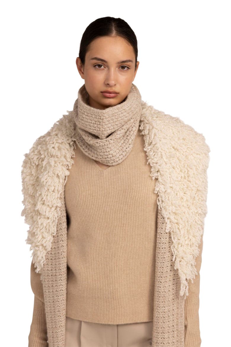 Loop-Stitched Cashmere Vest, Alternate, color, warm grey