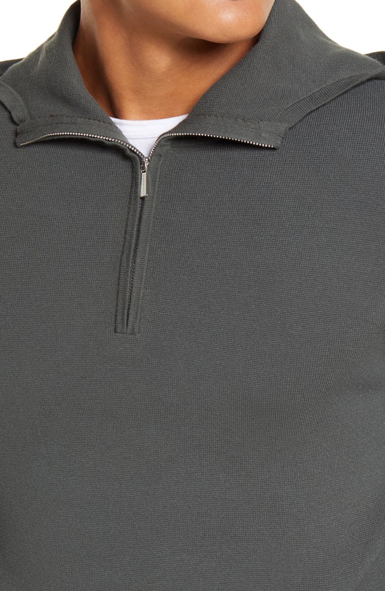 Club Monaco Quarter Zip Hoodie, Alternate, color, 