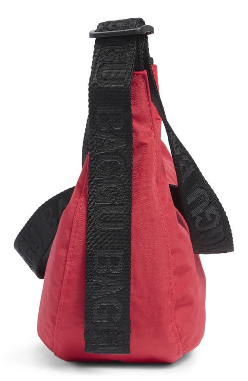 Baggu Small Recycled Nylon Crescent Bag In Red