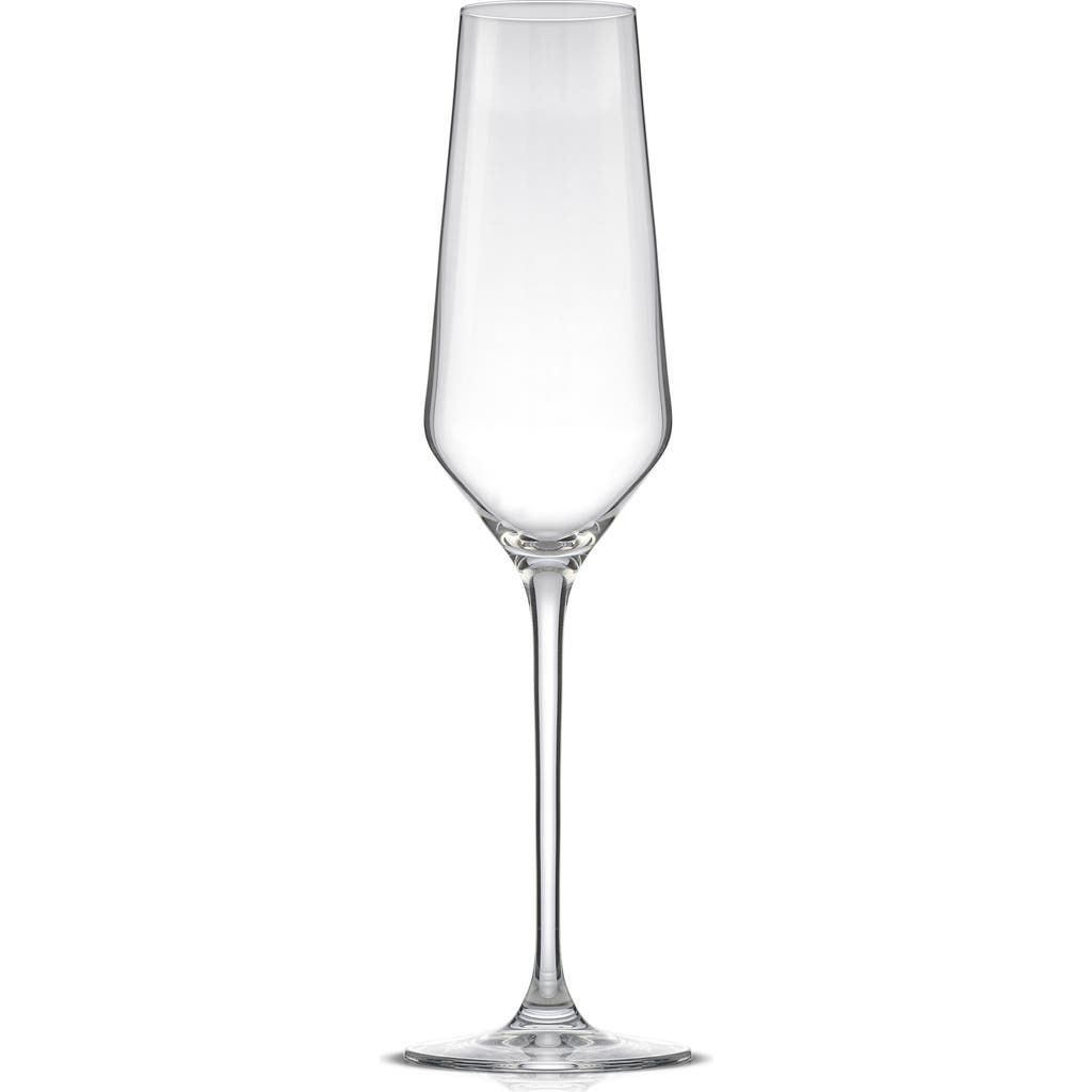 Joyjolt Layla White Set Of 4 Stemmed Champagne Glasses
