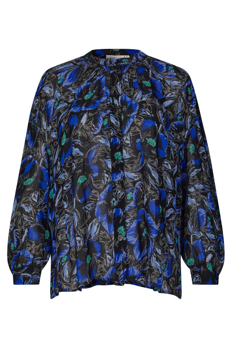 MaIvorama Floral Print Shirt, Alternate, color, Surf The Web