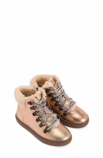 Kids' Borg Faux Fur Lined Lace-Up Boot
