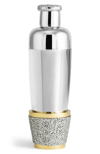 Michael Aram Shagreen Cocktail Shaker In Silver