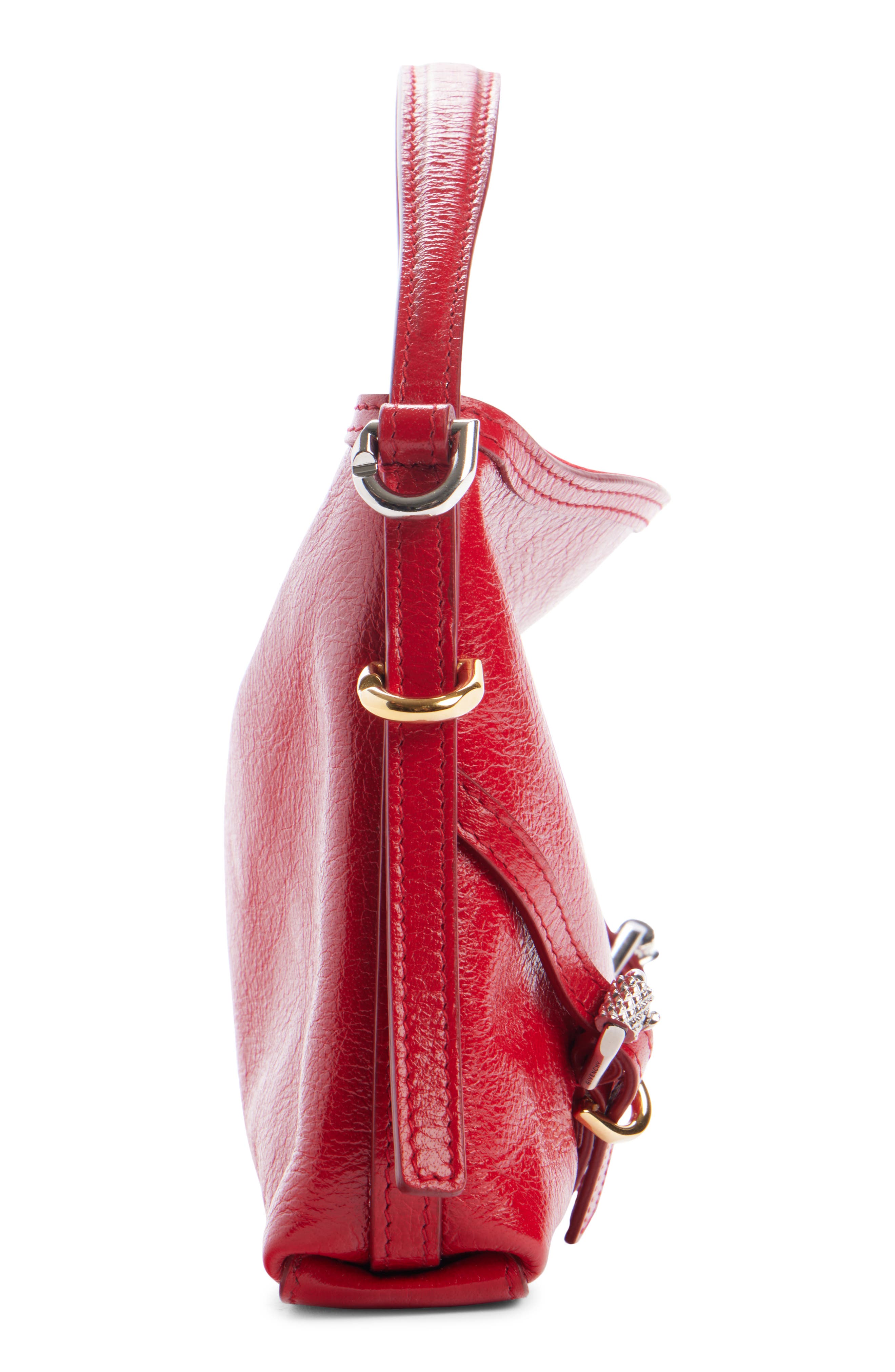 Nano Voyou Leather Crossbody Bag, Alternate, color, VERMILLON