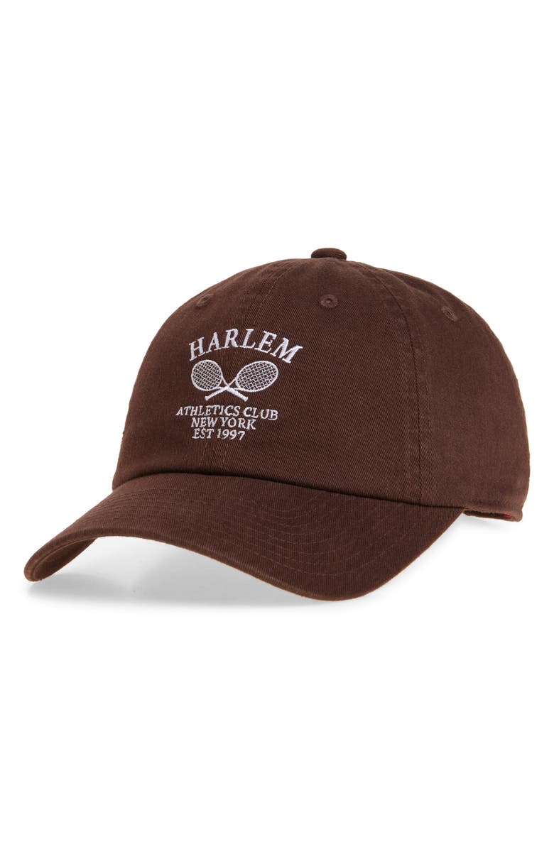 American Needle Harlem Athletics Club Baseball Cap, Main, color, Chocolate
