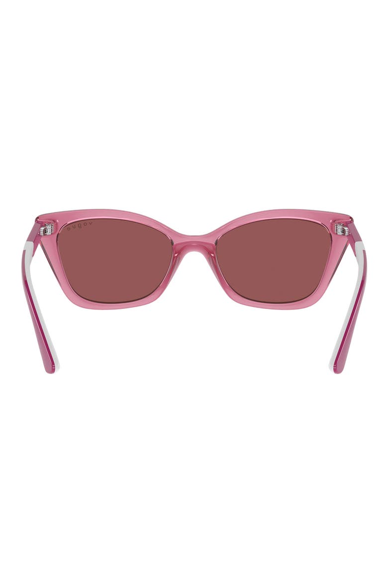 Kids' 48mm Cat Eye Sunglasses, Alternate, color, DARK VIOLET