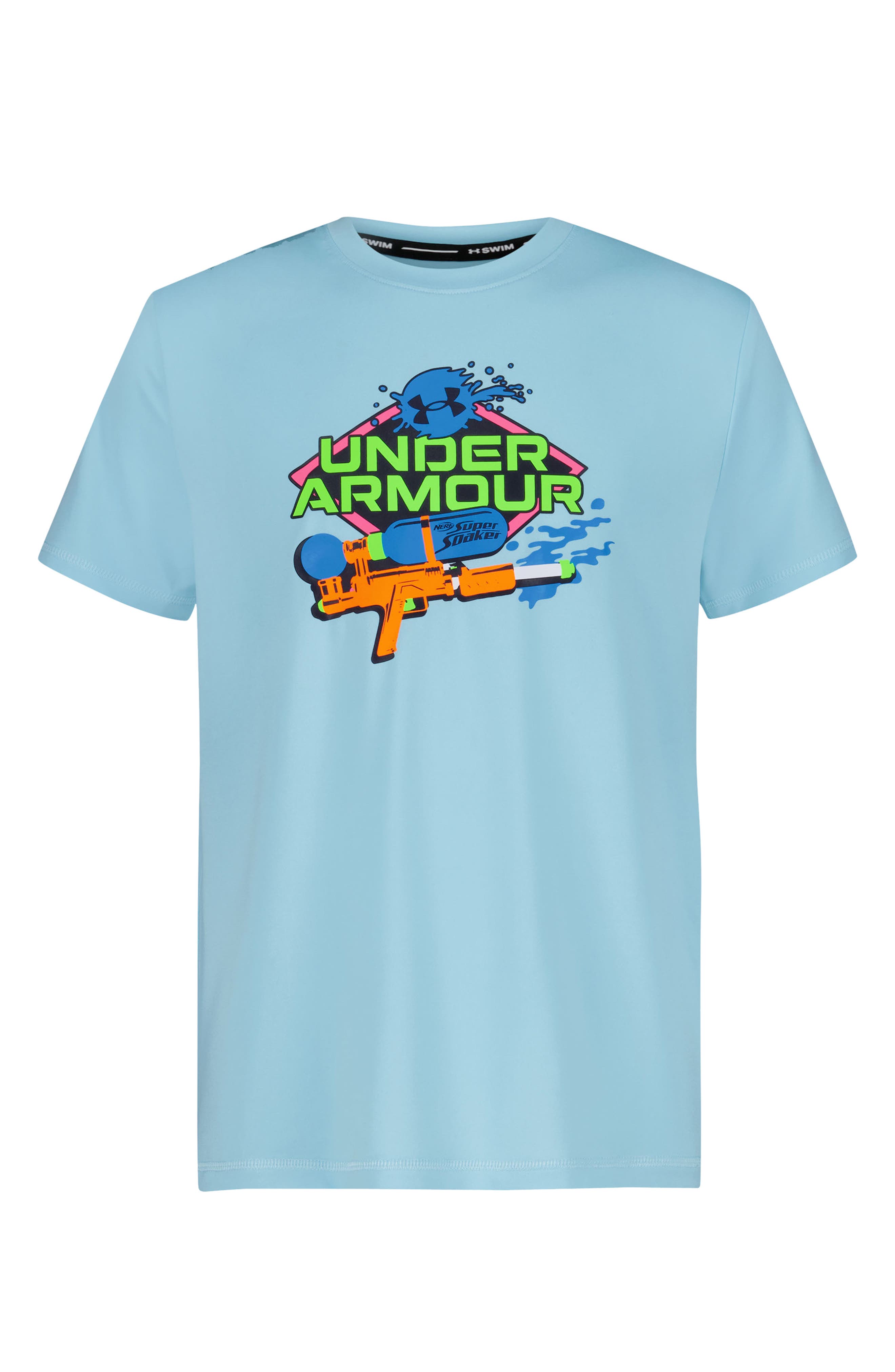 Under Armour Kids' Super Soaker Short Sleeve Rashguard (Men ...