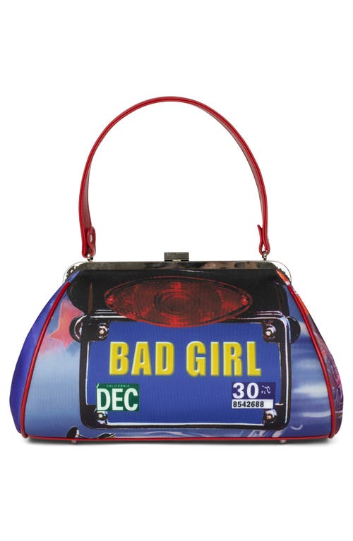 Jeffrey Campbell Beep-beep Top Handle Bag In Bad Girl Combo