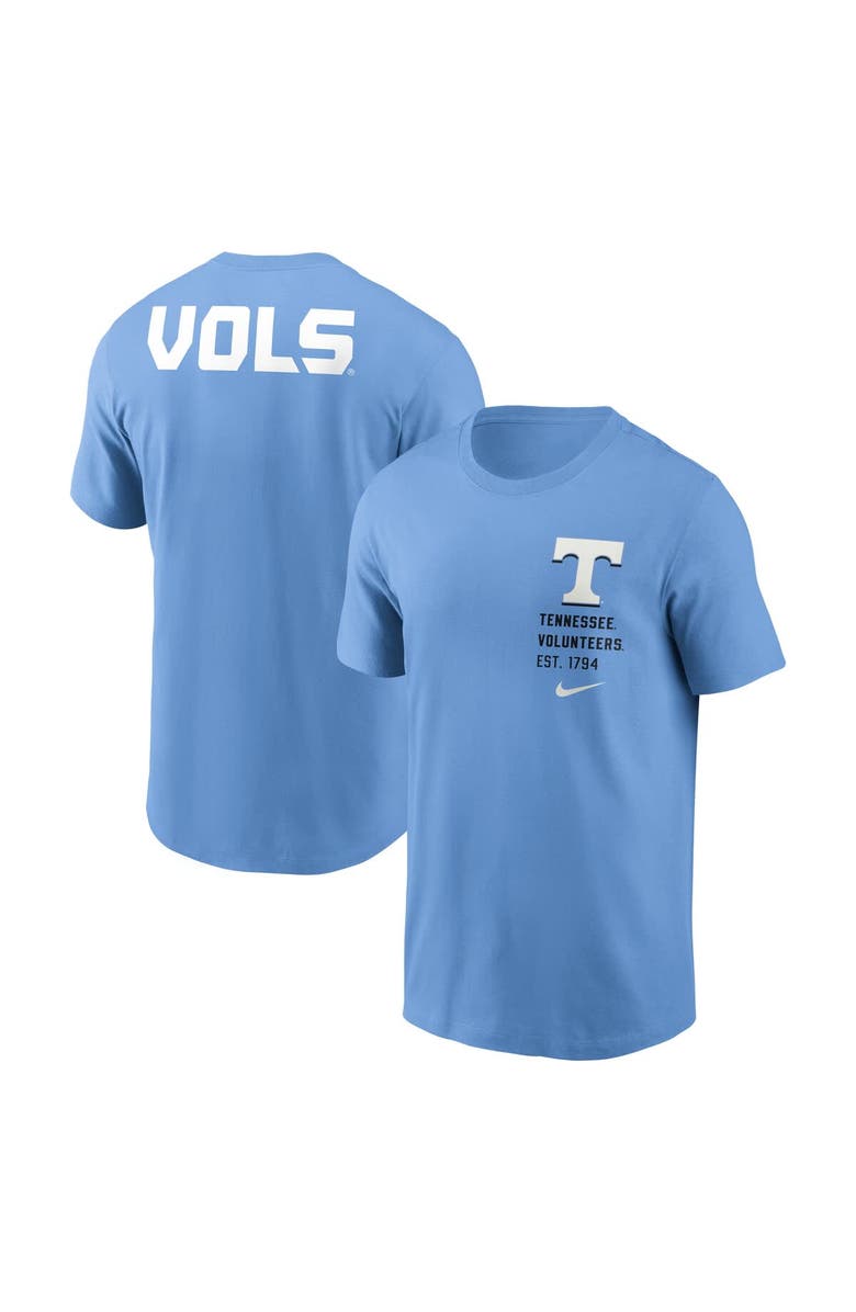 Nike Men's Nike Valor Blue Tennessee Volunteers Record Shattered 2-Hit T-Shirt, Main, color, Light Blue