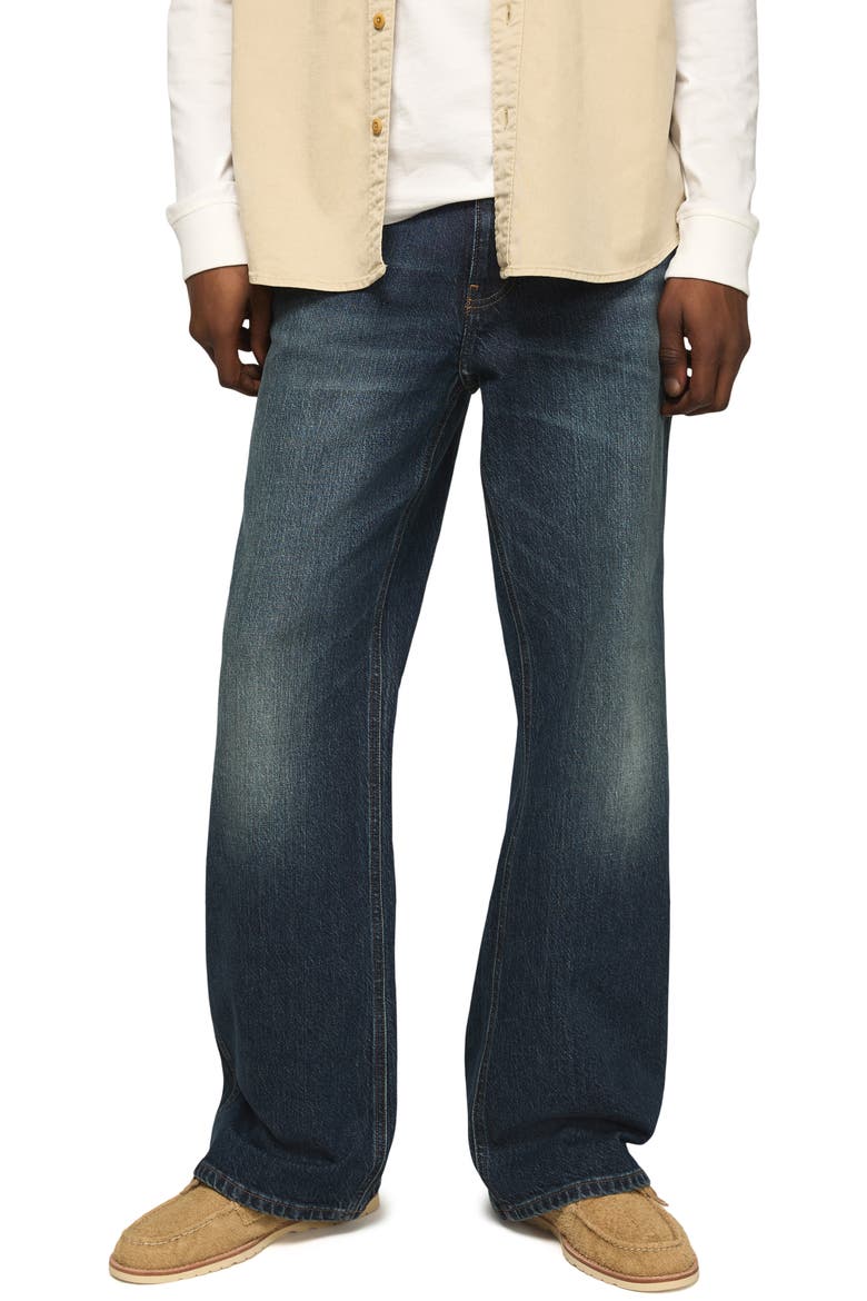 Baggy Bootcut Jeans, Main, color, STARFIELD