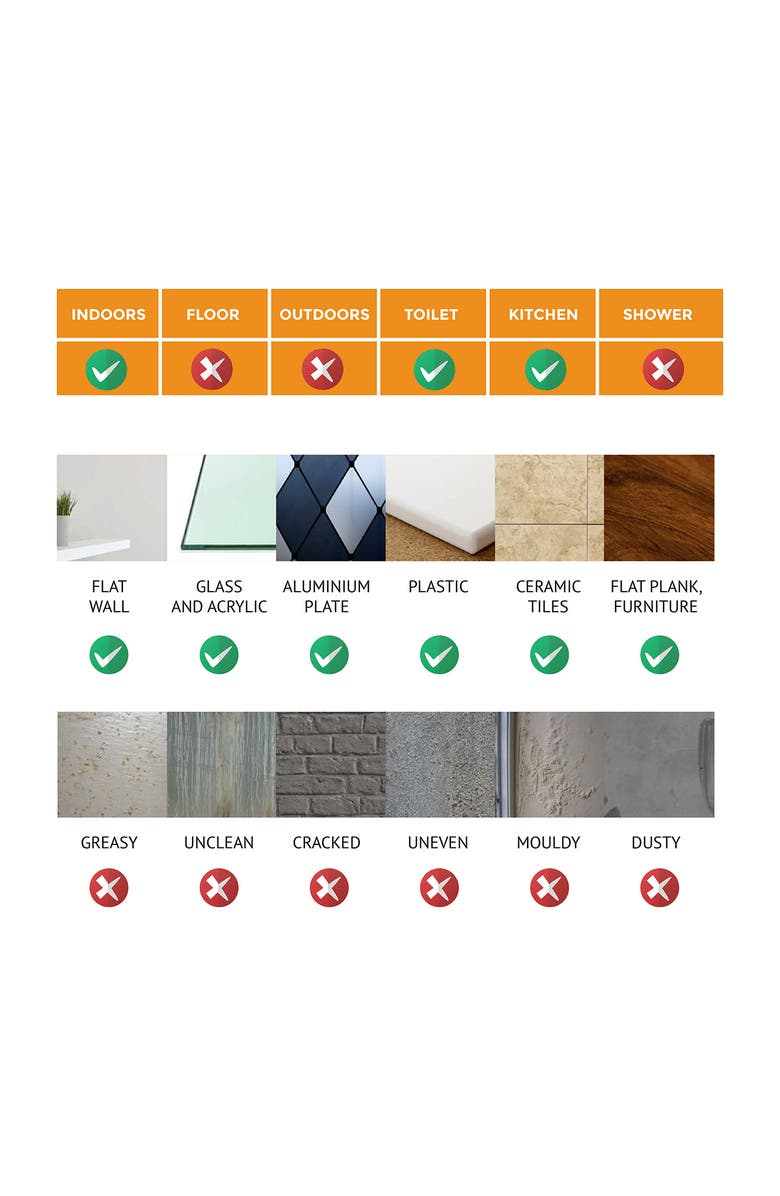 WALPLUS Osborne Monochromatic 96-Piece Tile Sticker Set, Alternate, color,