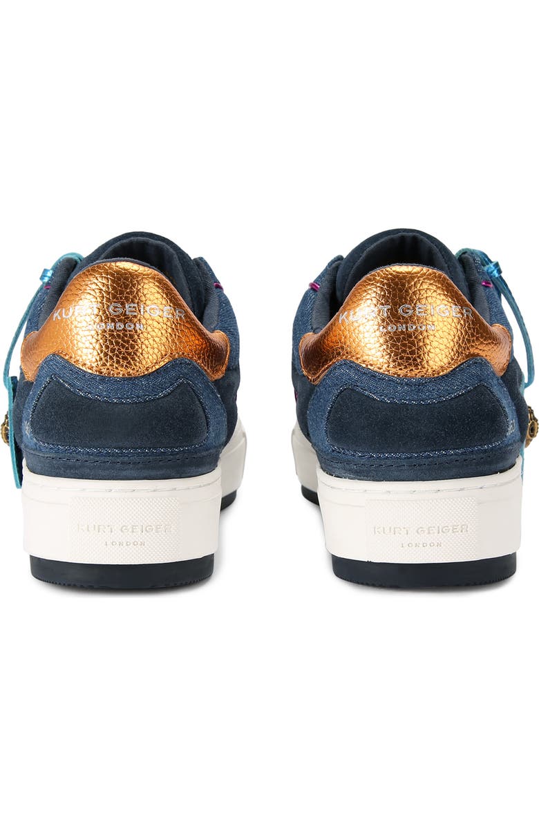 Kurt Geiger London Southbank Tag Platform Sneaker, Alternate, color, Open Blue