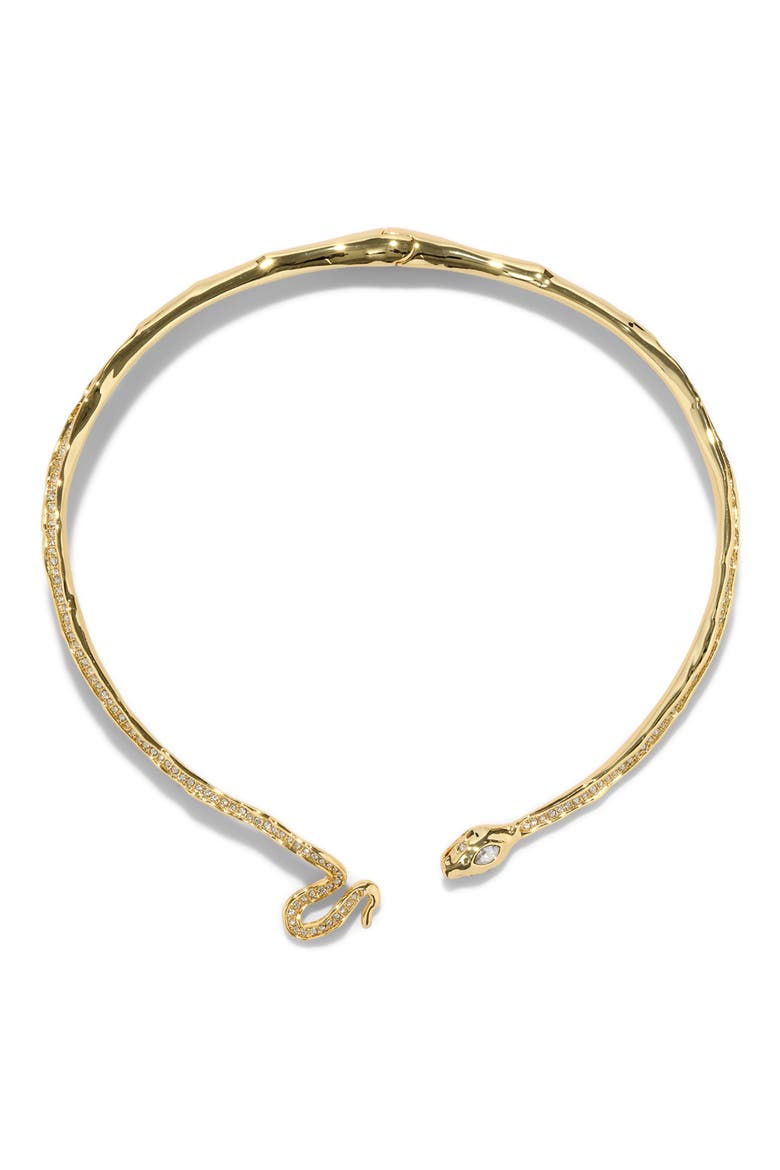 Serpent Crystal Skinny Collar Necklace, Alternate, color, CRYSTALS