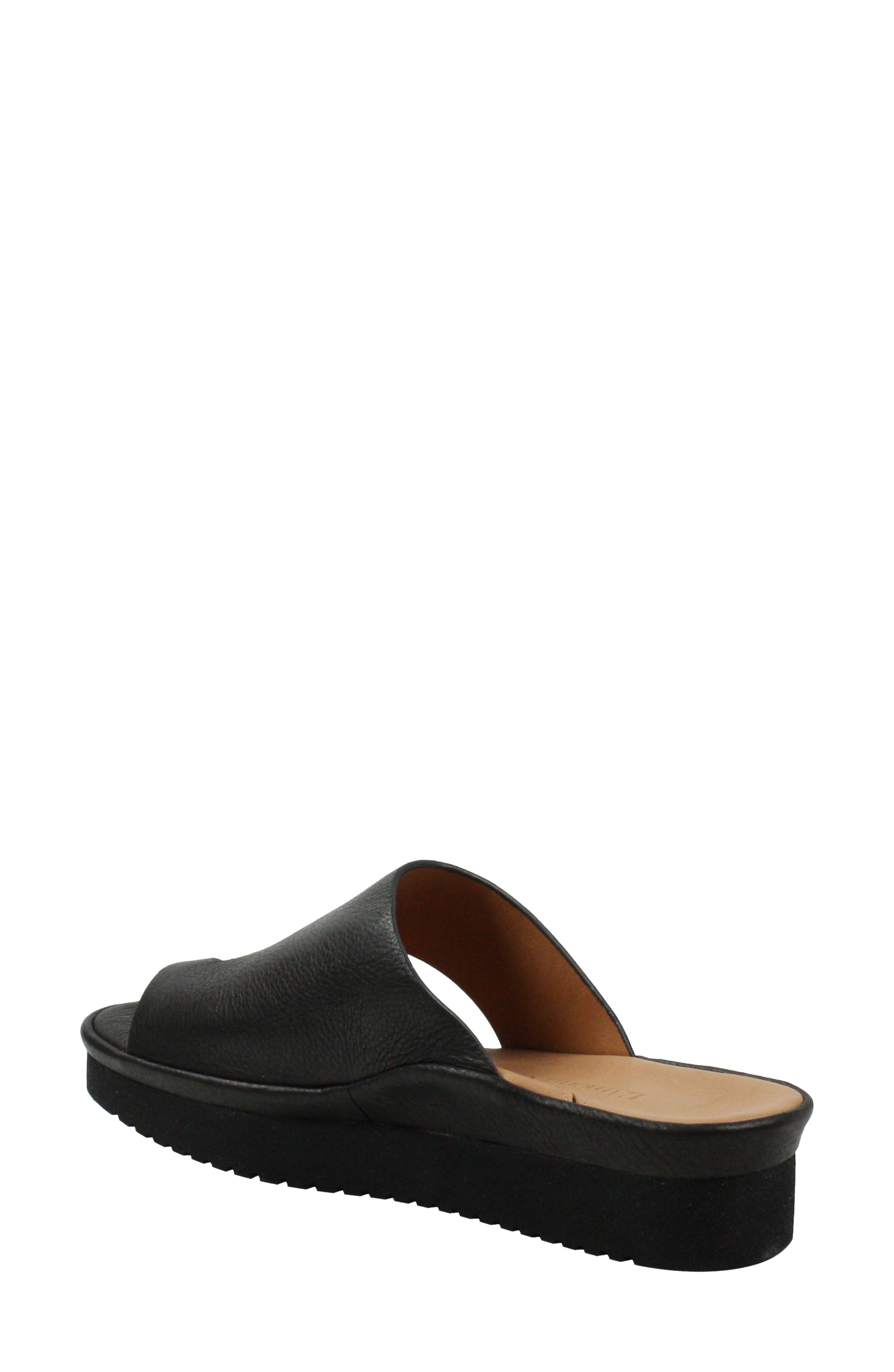 L'Amour des Pieds Ahlina Platform Sandal, Alternate, color, Black Lamba