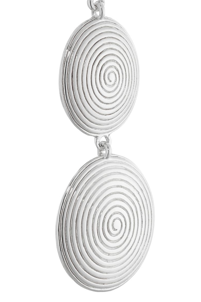 The Ruby Drop Earrings, Alternate, color, SILVER