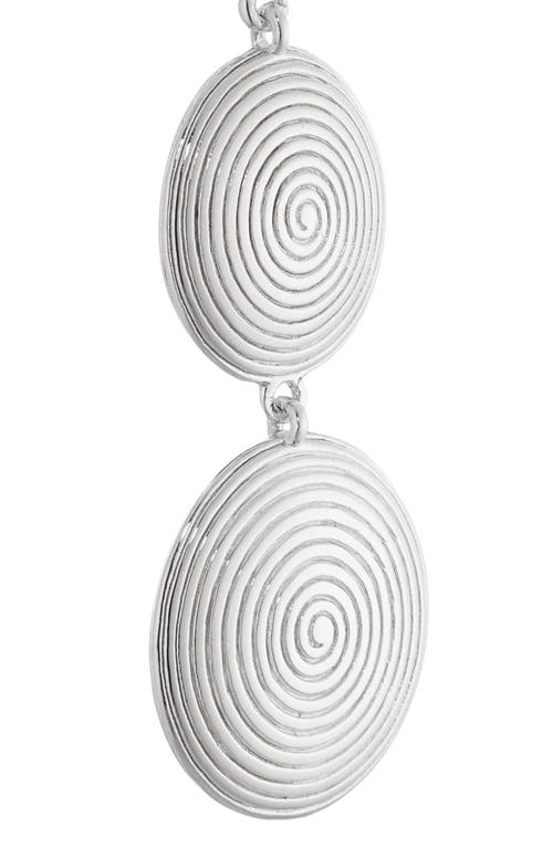 Lie Studio Lié Studio The Ruby Drop Earrings In Silver