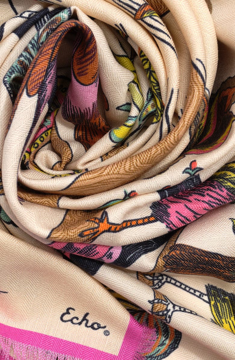 Echo Park Visitors Oversized Square, Alternate, color, Cream