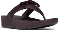 FitFlop Lulu Glitz Bow Post Toe Wedge Sandal
