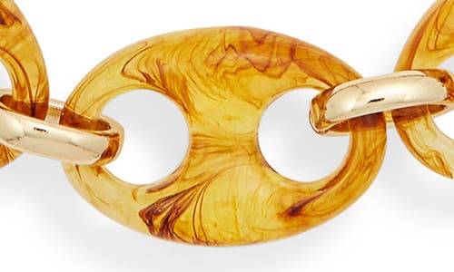 Nordstrom Resin Mariner Link Necklace In Yellow