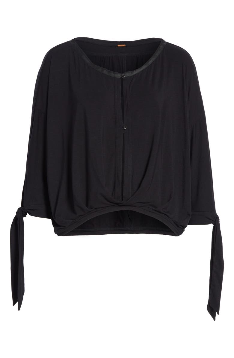 Free People Keepin' On Tie Sleeve Tee, Alternate, color,