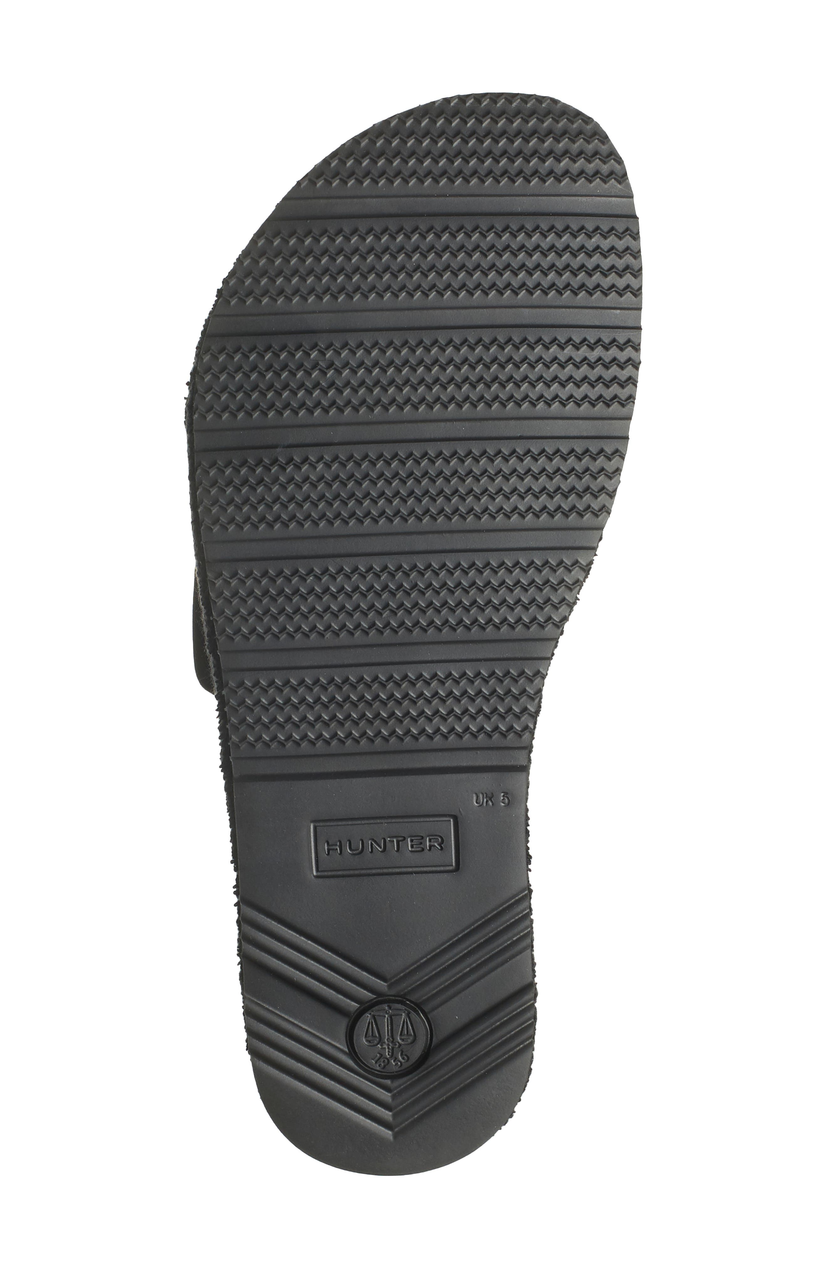 Hunter Terry Toweling Beach Slide Sandal, Alternate, color, 