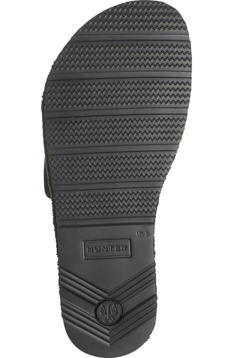 Hunter Terry Toweling Beach Slide Sandal, Alternate, color,