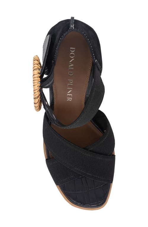Shop Donald Pliner Wedge Sandal In Black