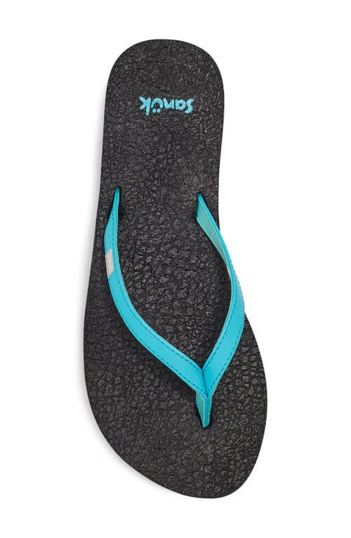 Sanuk Yoga Spree 4 Flip Flop In Blue