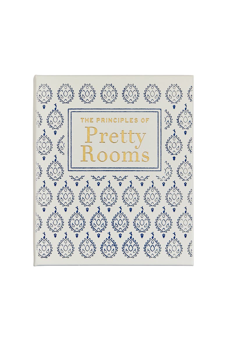 The Principles of Pretty Rooms Leather Coffee Table Book, Main, color, Ivory