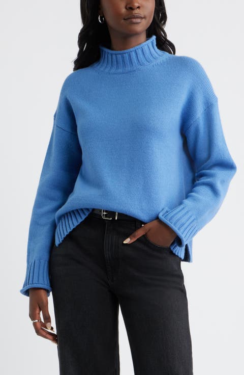 Roll Neck Striped Sweater