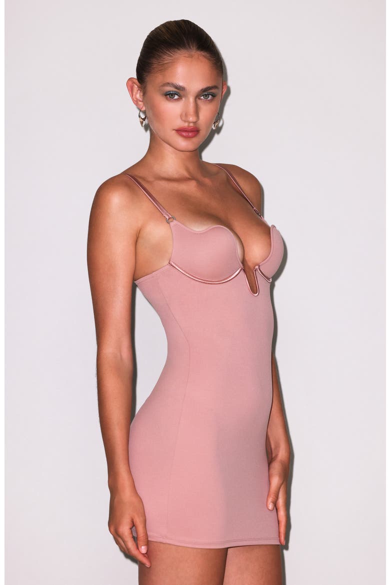 Le Stretch Micro U-Plunge Mini Slip, Alternate, color, TAN