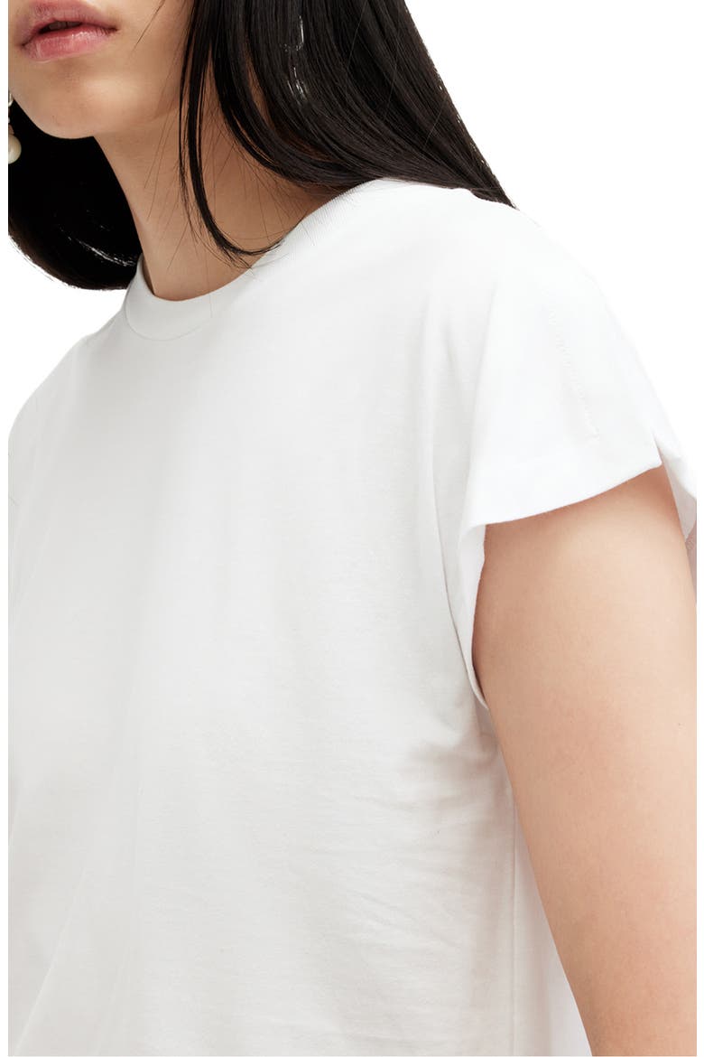 Rue Slit Sleeve Cotton T-Shirt, Alternate, color, OPTIC WHITE
