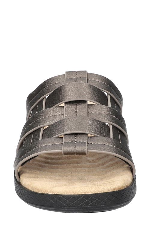 Easy Street Maha Slide Sandal In Pewter