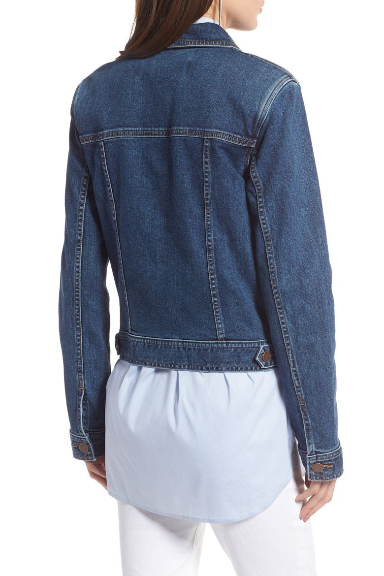 Classic Denim Jacket, Alternate, color, GRAVEL DUSK CLEAN
