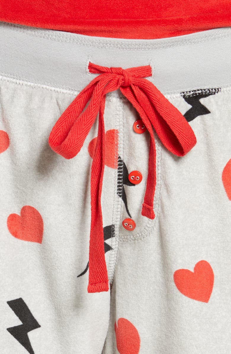 PJ Salvage Silky Velour Jam Pajama Pants, Alternate, color,