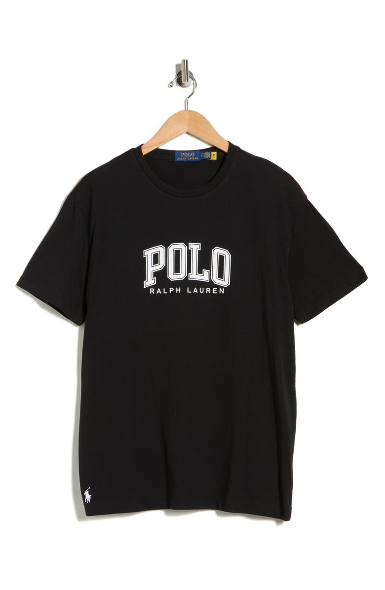 Polo Ralph Lauren Jersey Cotton Logo Crew T-Shirt, Main, color, Polo Black