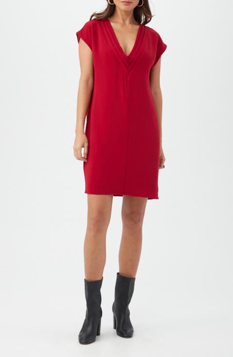 Zula Pleated Shift Dress