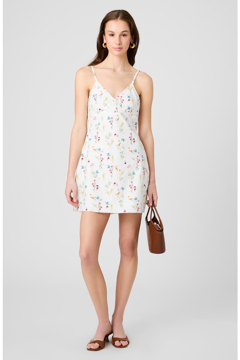 Alissa Floral Print Sleeveless Minidress, Alternate, color, SUMMER WHITE MULTI