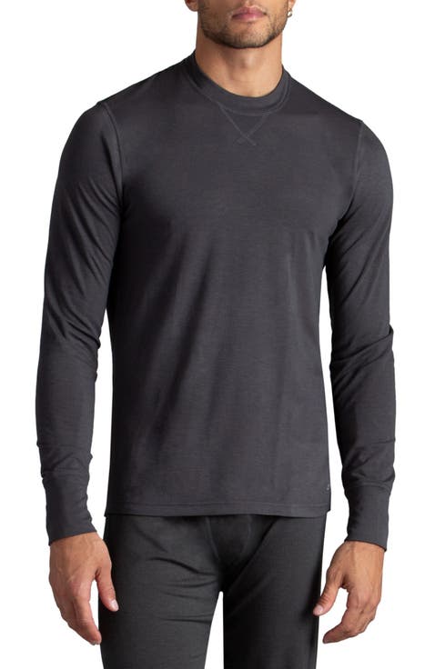 Men's Heat Baselayer Thermal Long Sleeve Crew Undershirt
