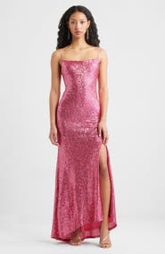 BP. Tie Back Sequin Gown