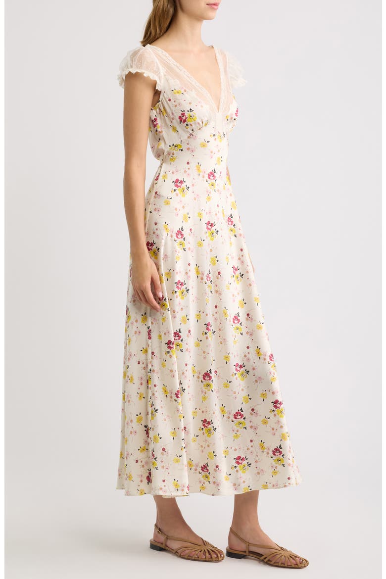 Corelia Silk Maxi Dress, Alternate, color, SWEETBRIAR FLORAL