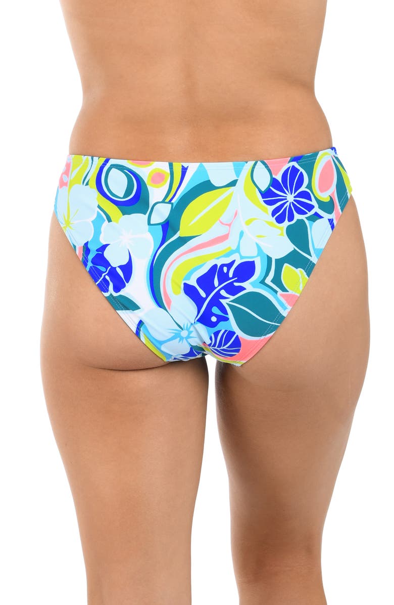 Citrus Hibiscus Bikini Bottoms, Alternate, color, Blue/ Green Multi