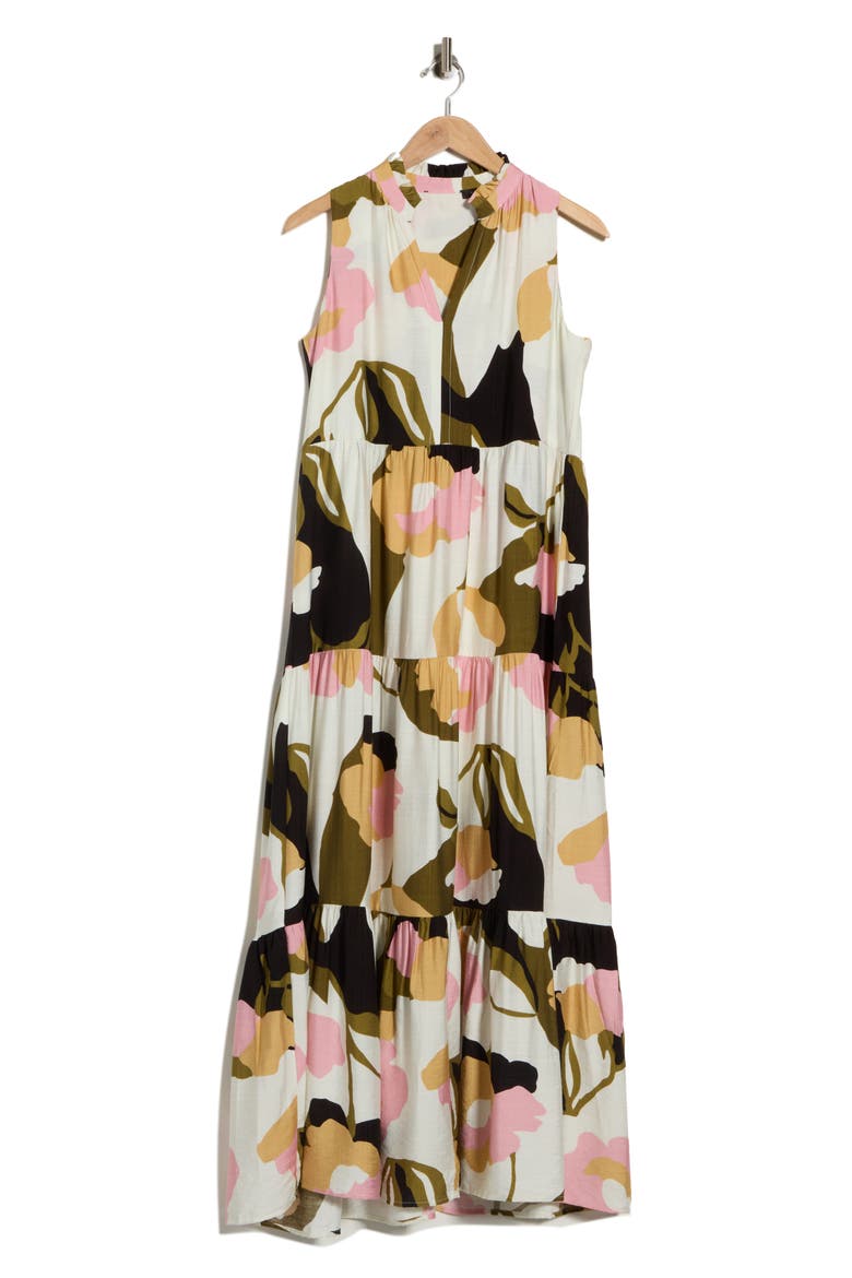 Tiered Maxi Dress, Alternate, color, NEW IVORY