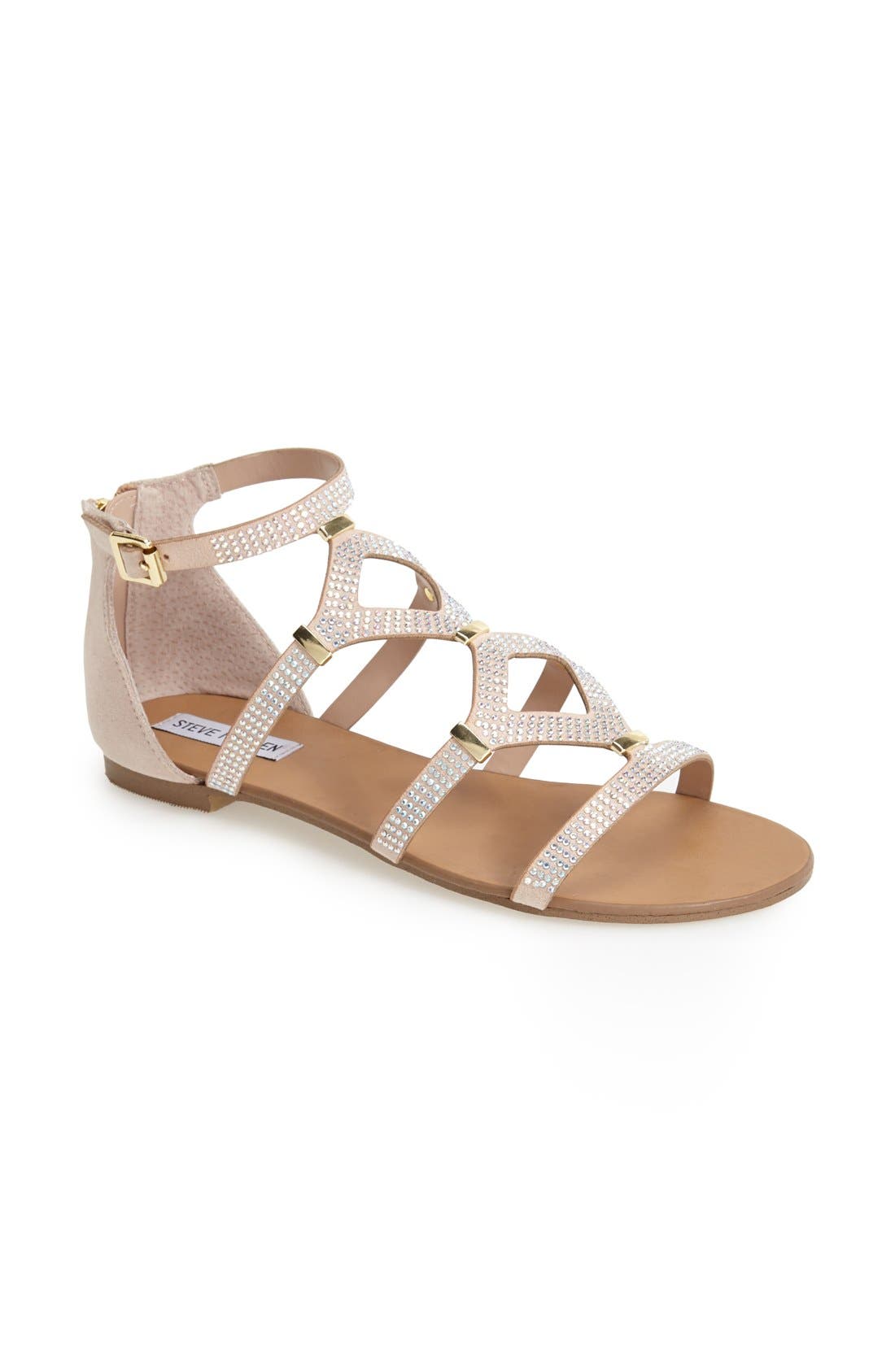 'Castel' Embellished Sandal, Alternate, color, NATURAL